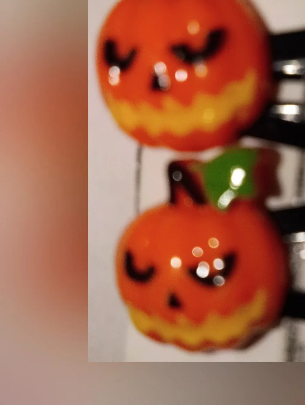 Kids Pumpkin Hair Clips - Orange Pumpkin Design